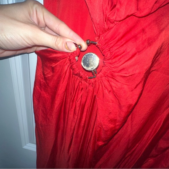 FARM Rio Red One-Shoulder Maxi Dress - Picture 8 of 12